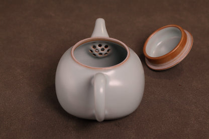 汝窑·天青系列｜天圆地方壶（190ml）限量预售