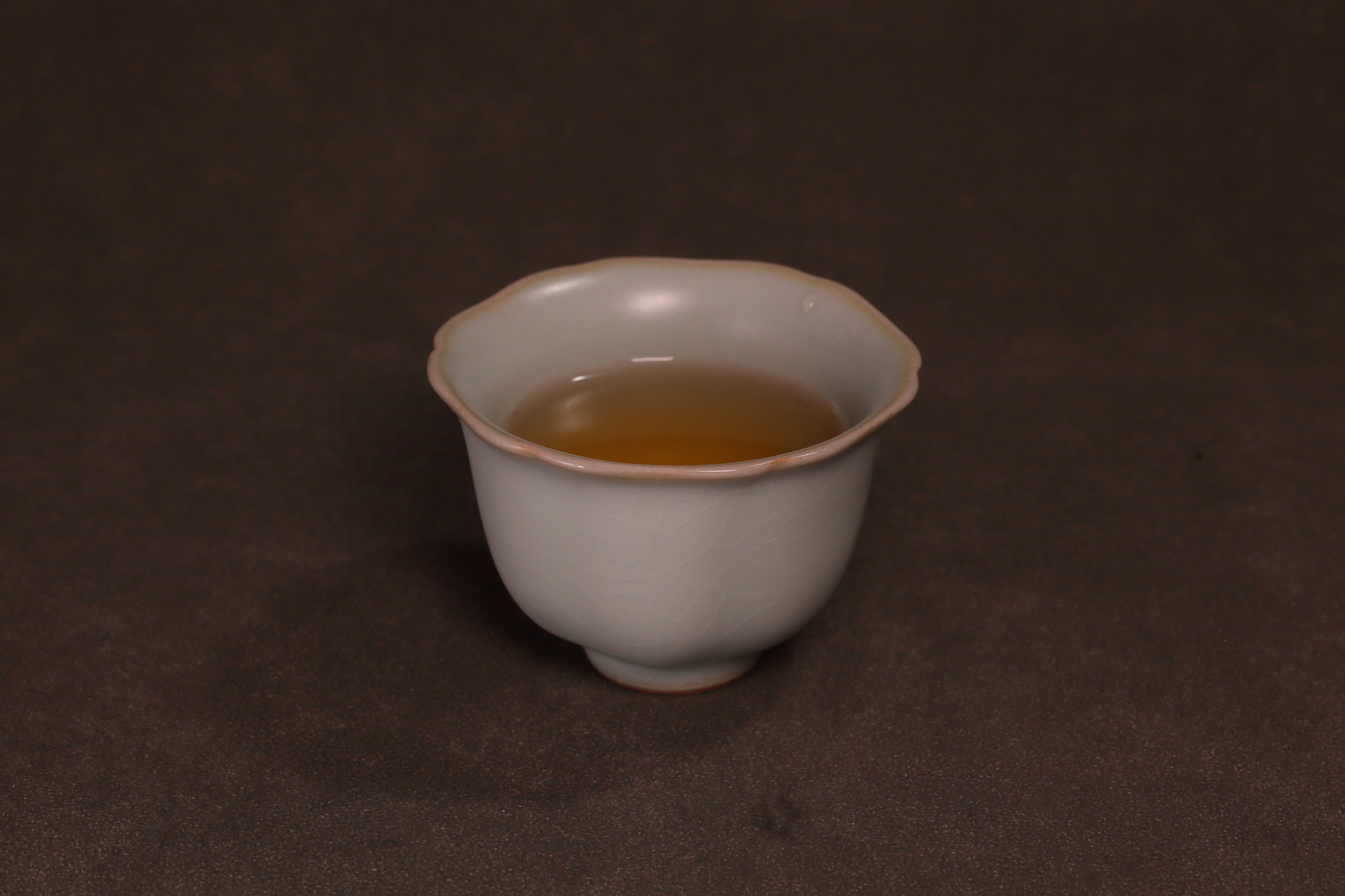 汝窑·天青系列｜葵口杯·对杯（约60ml） – 王老师的选品Kim's selections