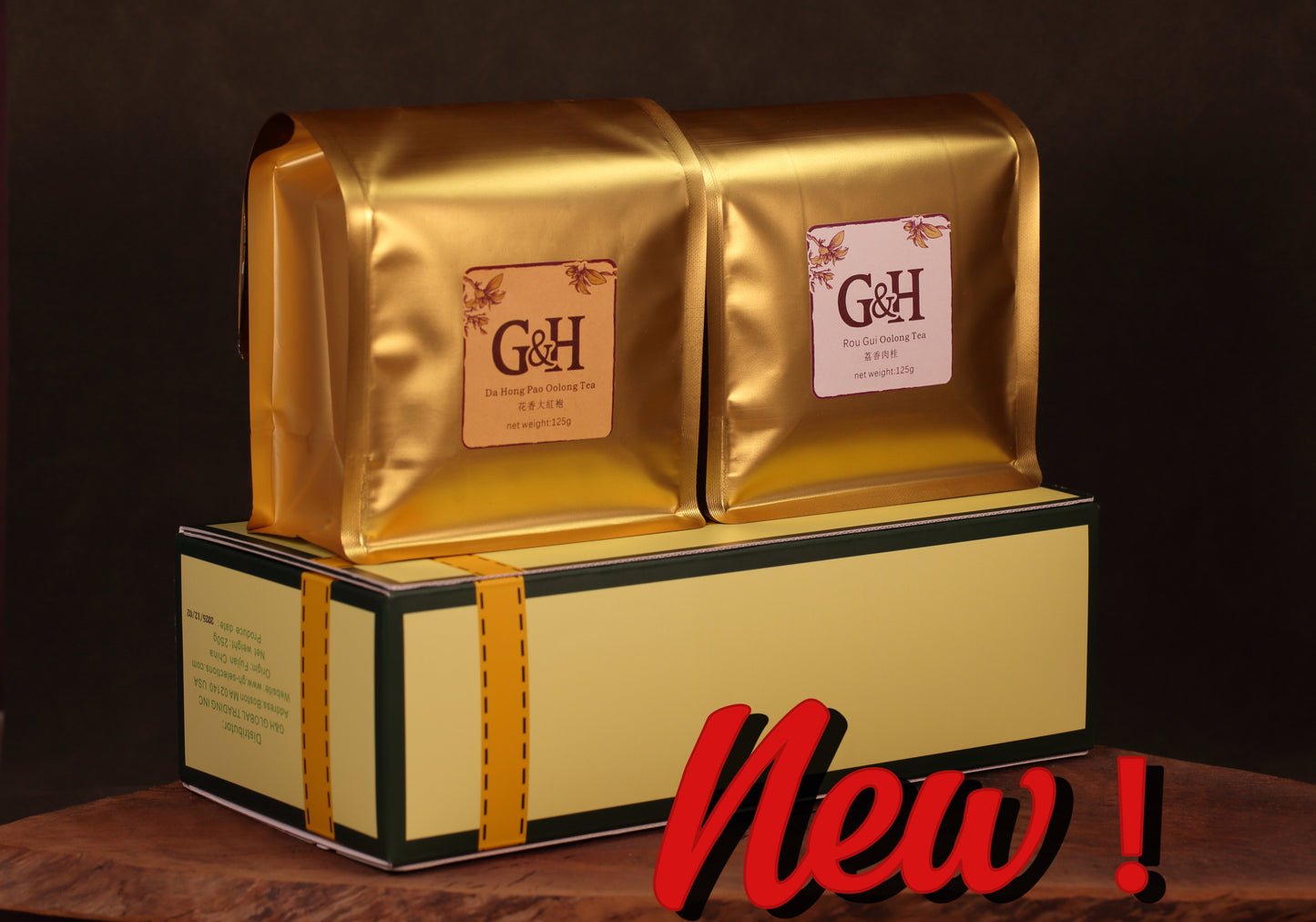 新茶买就送！岩茶双拼｜花香大红袍 × 荔香肉桂（125g×2）